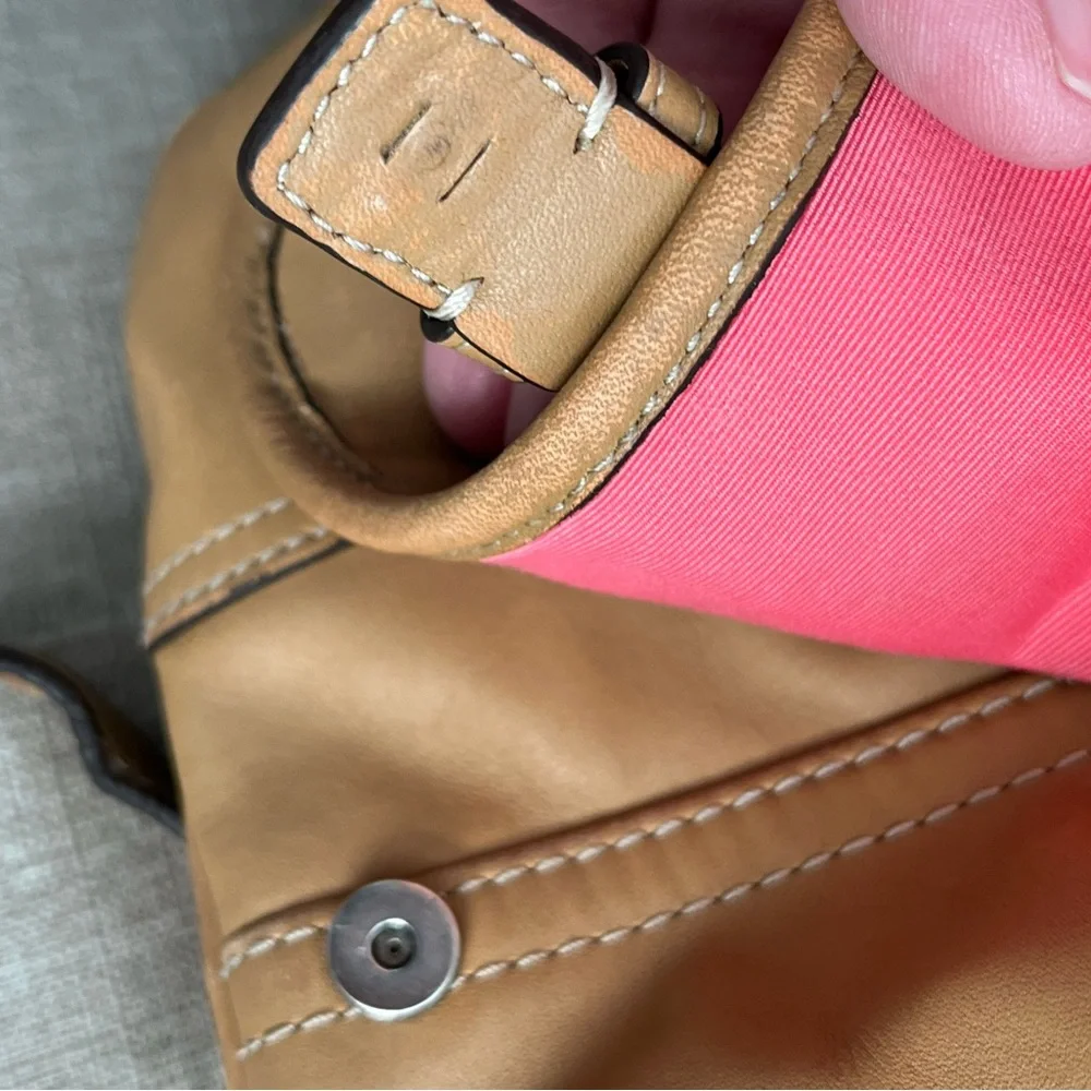 Coach Camel Leather Crossbody Bag - Picture 11 of 14